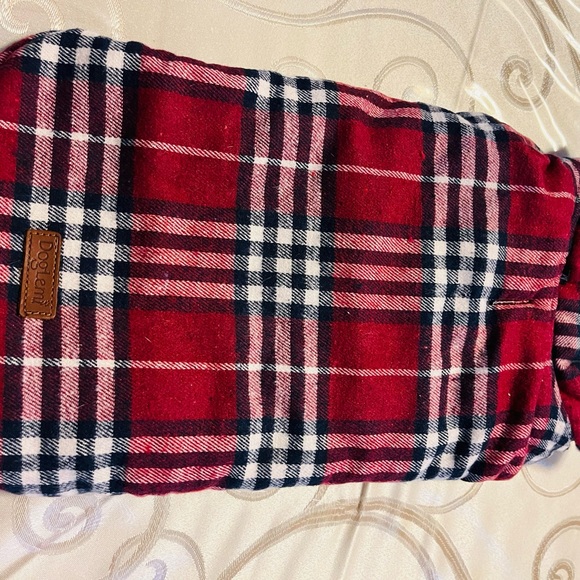 Doggy winter jackets, S(red)-M(beige), reversible, easy to put on and take off - Picture 8 of 11